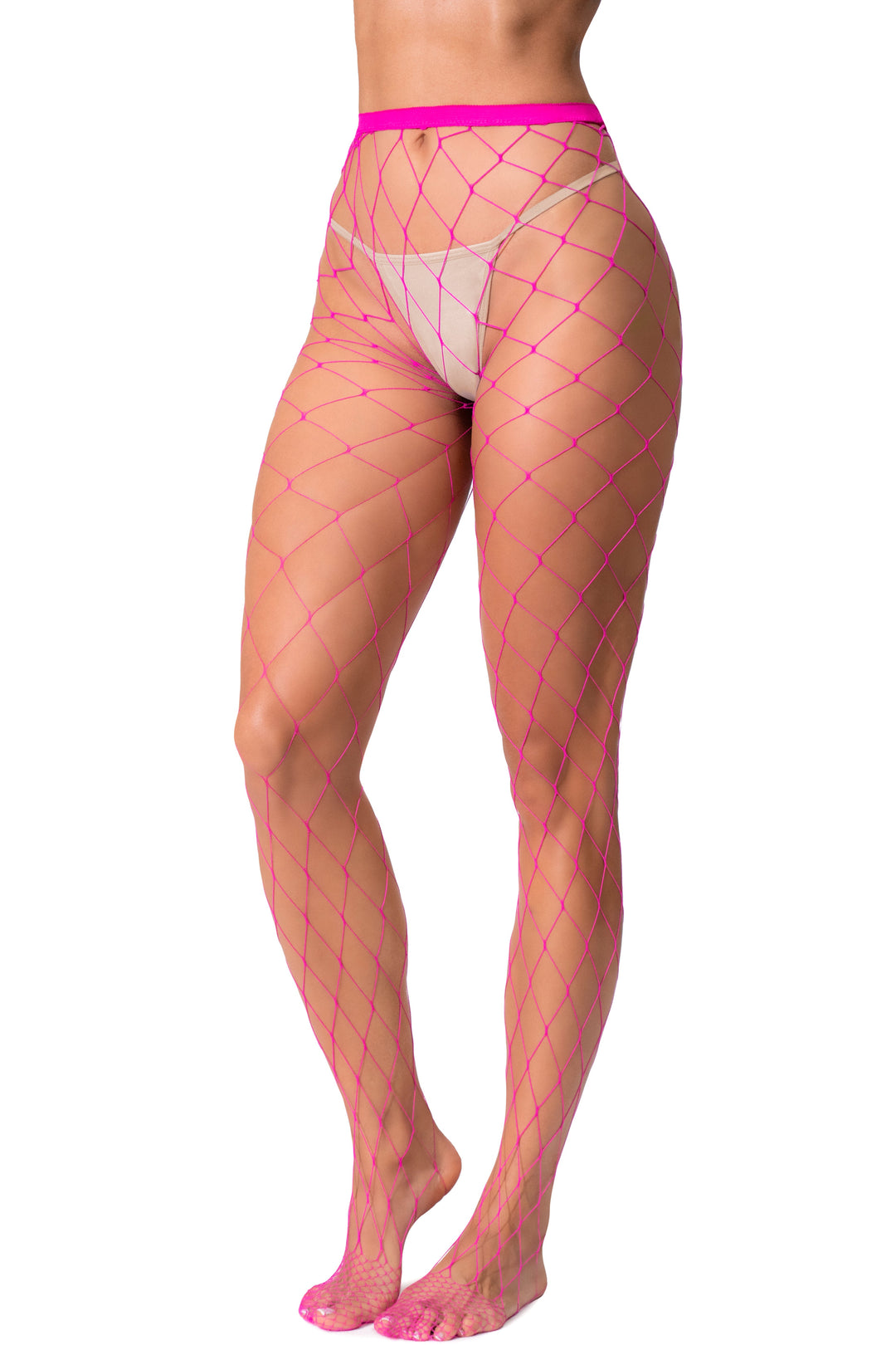 Mapale Fence Net Pantyhose in Pink  from SexyShoes.com