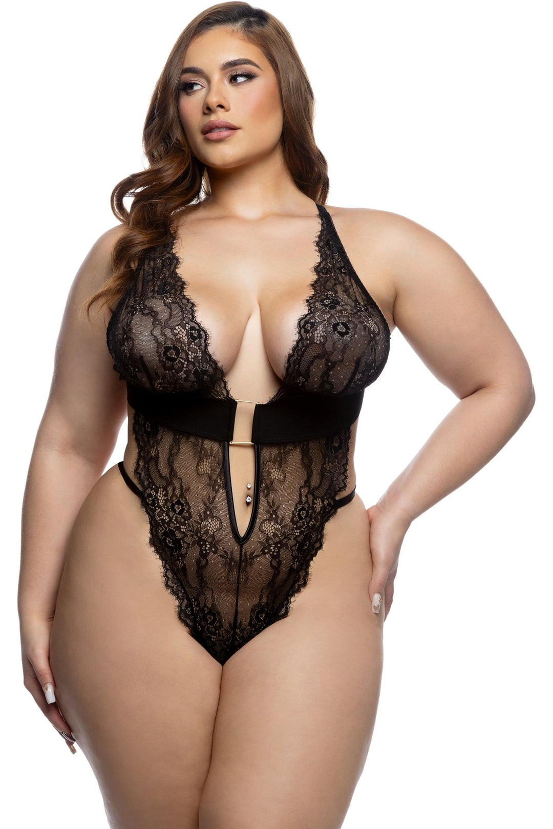 Roma Confidential Fever Dream Teddy in Black  from SexyShoes.com