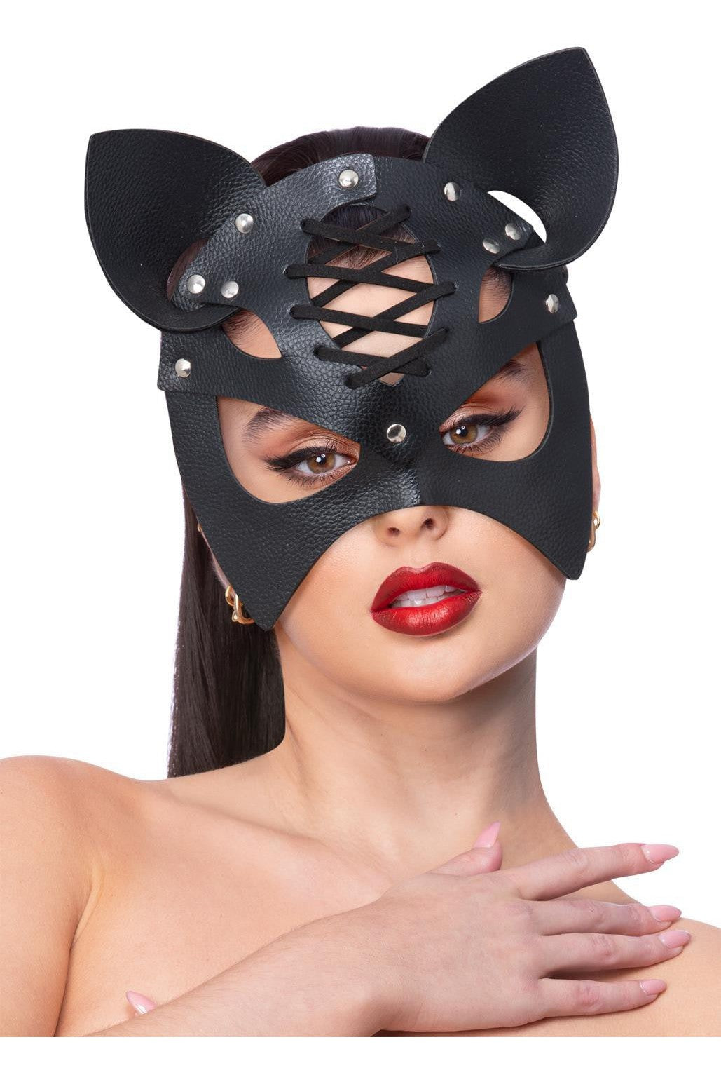 Fever Mock Leather Cat Mask