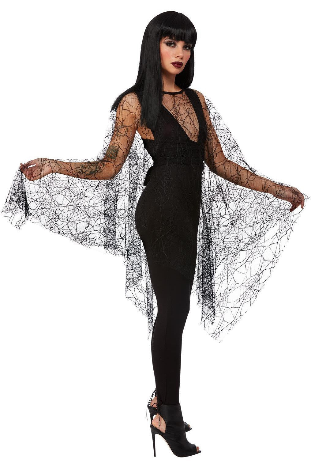 Fever Spider Web Lace Poncho