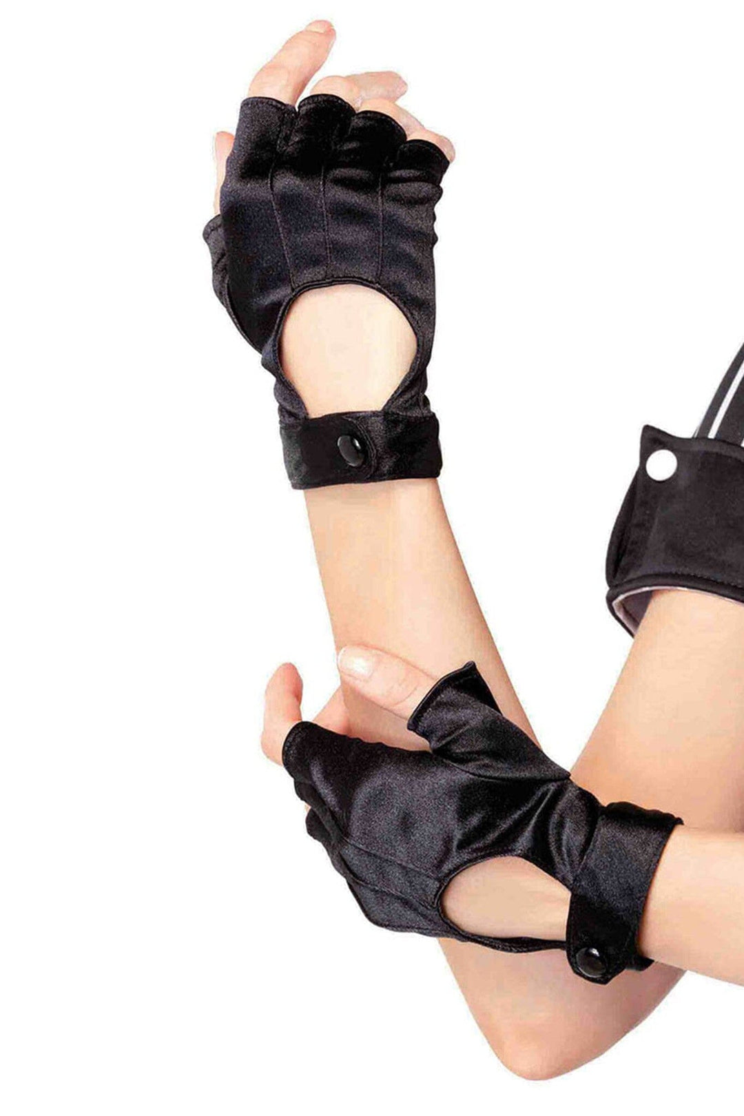 Leg Avenue Fingerless Motercycle Glove in Black  from SexyShoes.com
