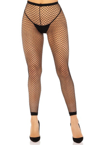 Leg Avenue Fishnet Footless Tights in Black  from SexyShoes.com