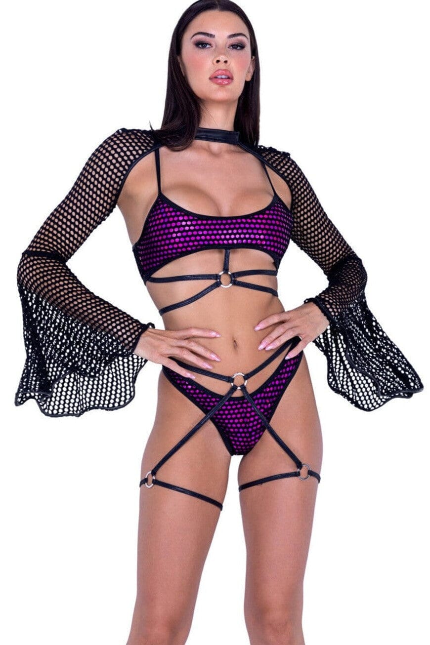 Fishnet Shrug-Sexy Tops-SEXYSHOES.COM