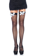 Fishnet Stocking W/Bow