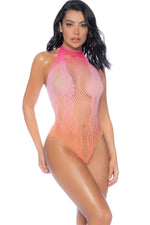 Floral Halter Ombre Bodysuit
