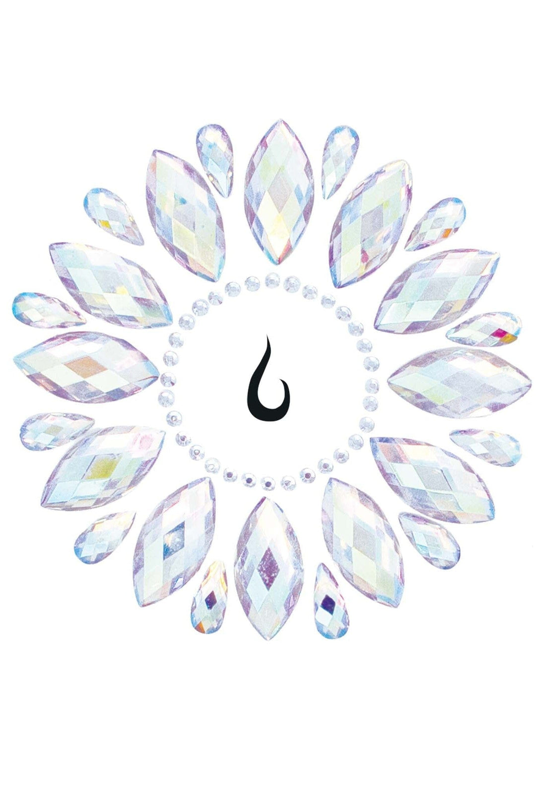 Leg Avenue Fluer Adhesive Body Jewels Sticker in Clear  from SexyShoes.com