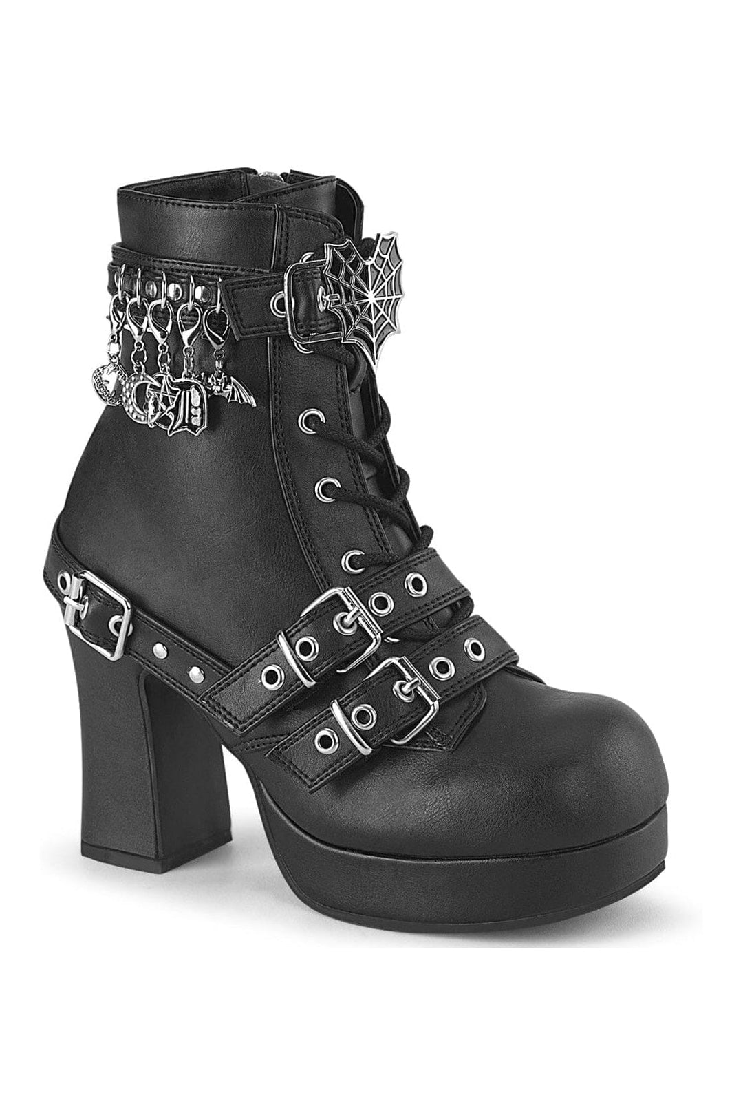 Demonia GOTHIKA-66 Black Vegan Leather Knee boot in Black Vegan Leather from SexyShoes.com