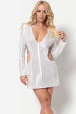 GRASSE Sequin Cutout Dress