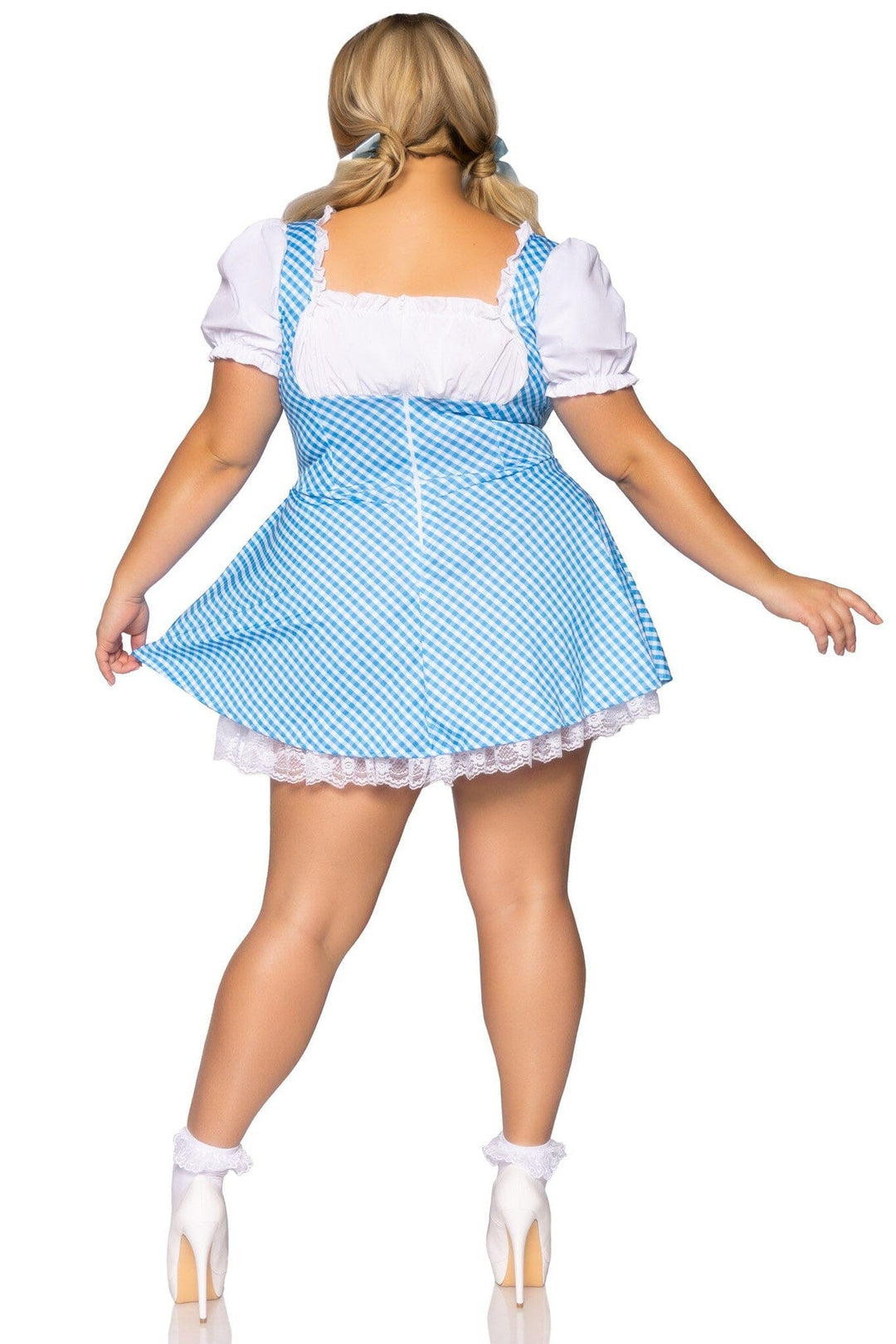 Leg Avenue Gingham Dress Plus Size in Blue 
