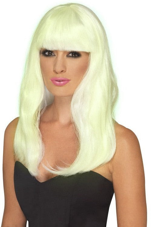 Glam Party Wig Glow in the Dark