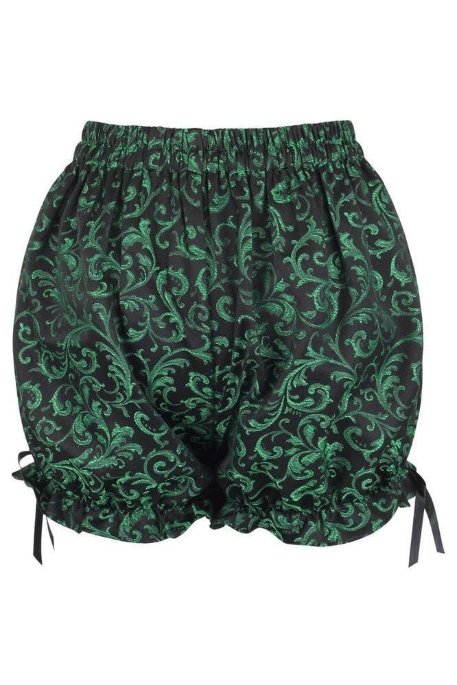 Green/Black Brocade Bloomers