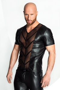 Noir Handmade Men T Shirt in Black 