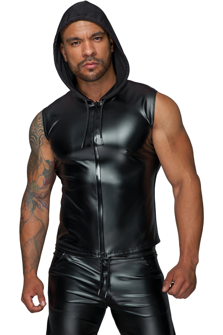 Hooded Shirt With 2-Way Zipper