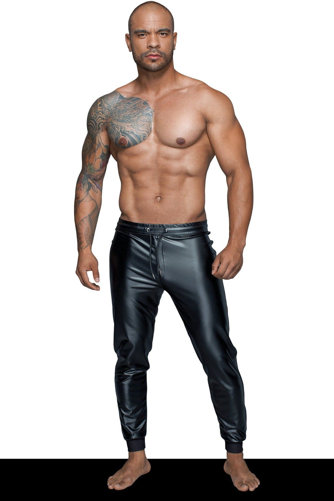 Noir Handmade Powerwetlook Treggings in Black  from SexyShoes.com