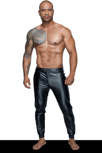 Noir Handmade Powerwetlook Treggings in Black  from SexyShoes.com