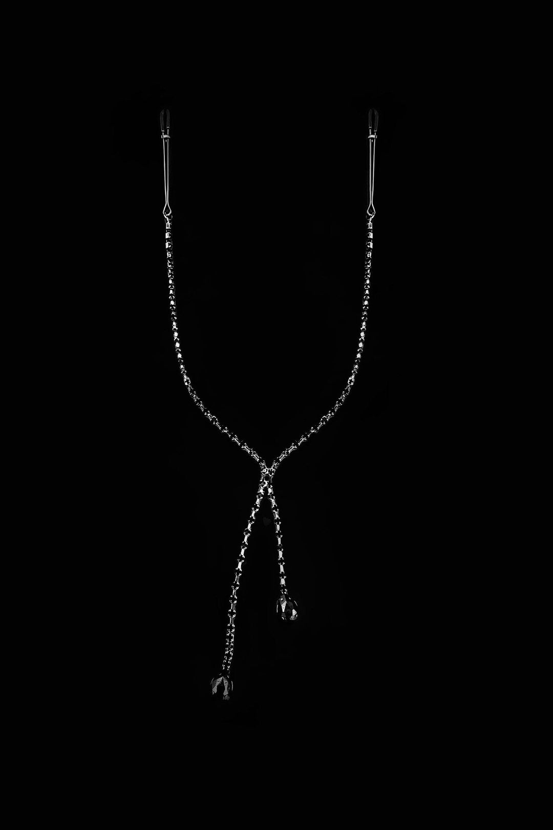 House of Desire Diamond Nipple Clamps in Black  from SexyShoes.com