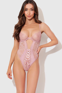 House of Desire Blair Teddy in Pink  from SexyShoes.com