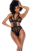 Halter Bodysuit with Cut Out Details