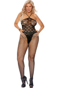 Halter Neck Crochet Bodystocking