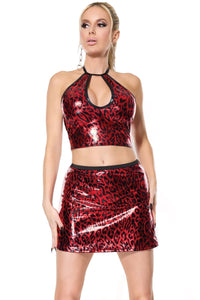 Coquette Halter Top in Red  from SexyShoes.com