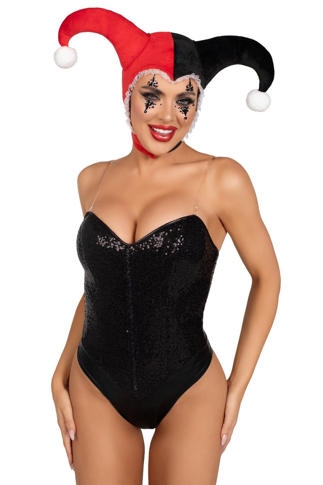 Harlequin Bonnet-Costume Headwear-SEXYSHOES.COM