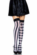 Harlequin Thigh High Stockings