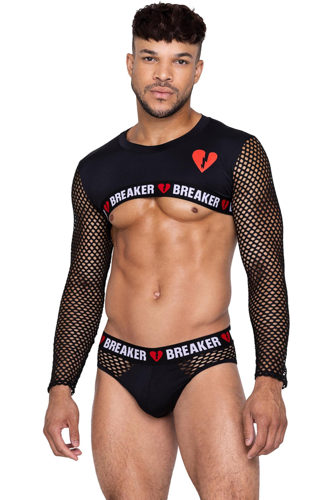 Roma Confidential Heartbreaker Crop Top in Black  from SexyShoes.com