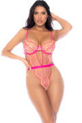 High-Cut Teddy with Underwire