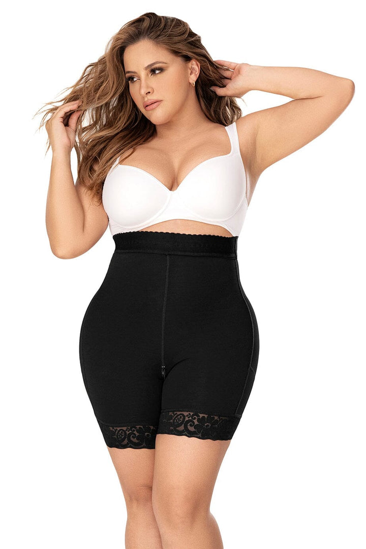 High Waist "Pull On" Short-Mid Thighs + Shorts-SEXYSHOES.COM
