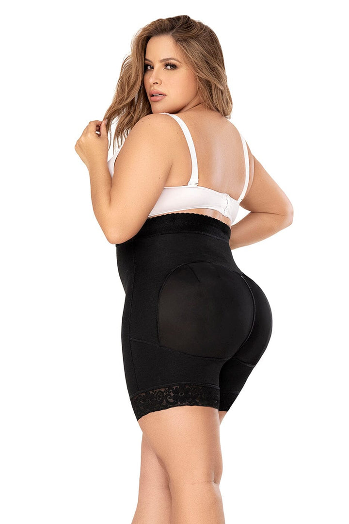 High Waist "Pull On" Short-Mid Thighs + Shorts-SEXYSHOES.COM