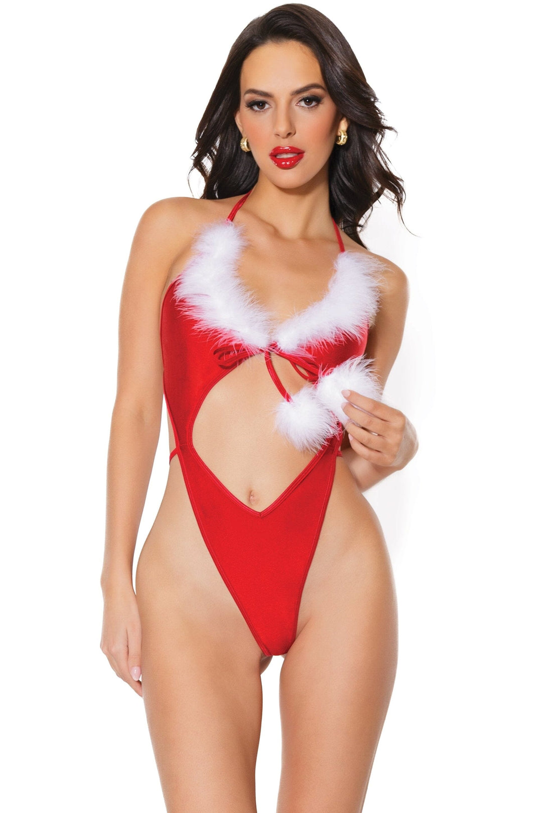 Coquette Holiday Teddy in Red  from SexyShoes.com
