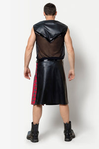 INGVALD Faux Leather Kilt-Fetish Accessories-SEXYSHOES.COM