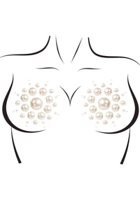 Leg Avenue Isla Adhesive Nipple Jewel Stickers in White  from SexyShoes.com