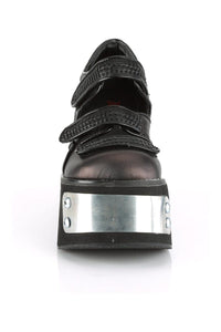 Demonia KERA-13 Black Vegan Leather Mary Jane in Black Vegan Leather