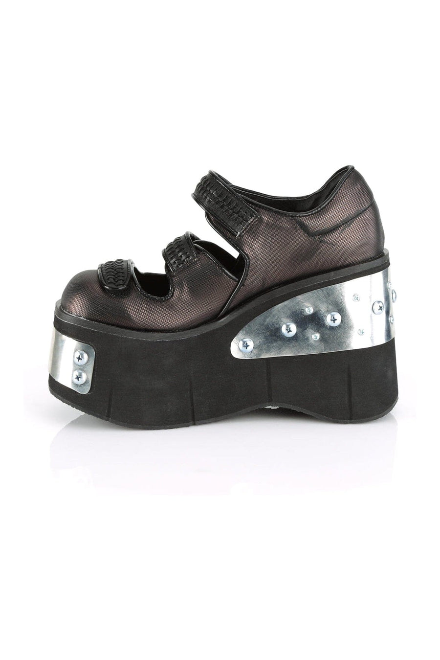 KERA-13 Black Vegan Leather Mary Jane-Mary Janes-SEXYSHOES.COM