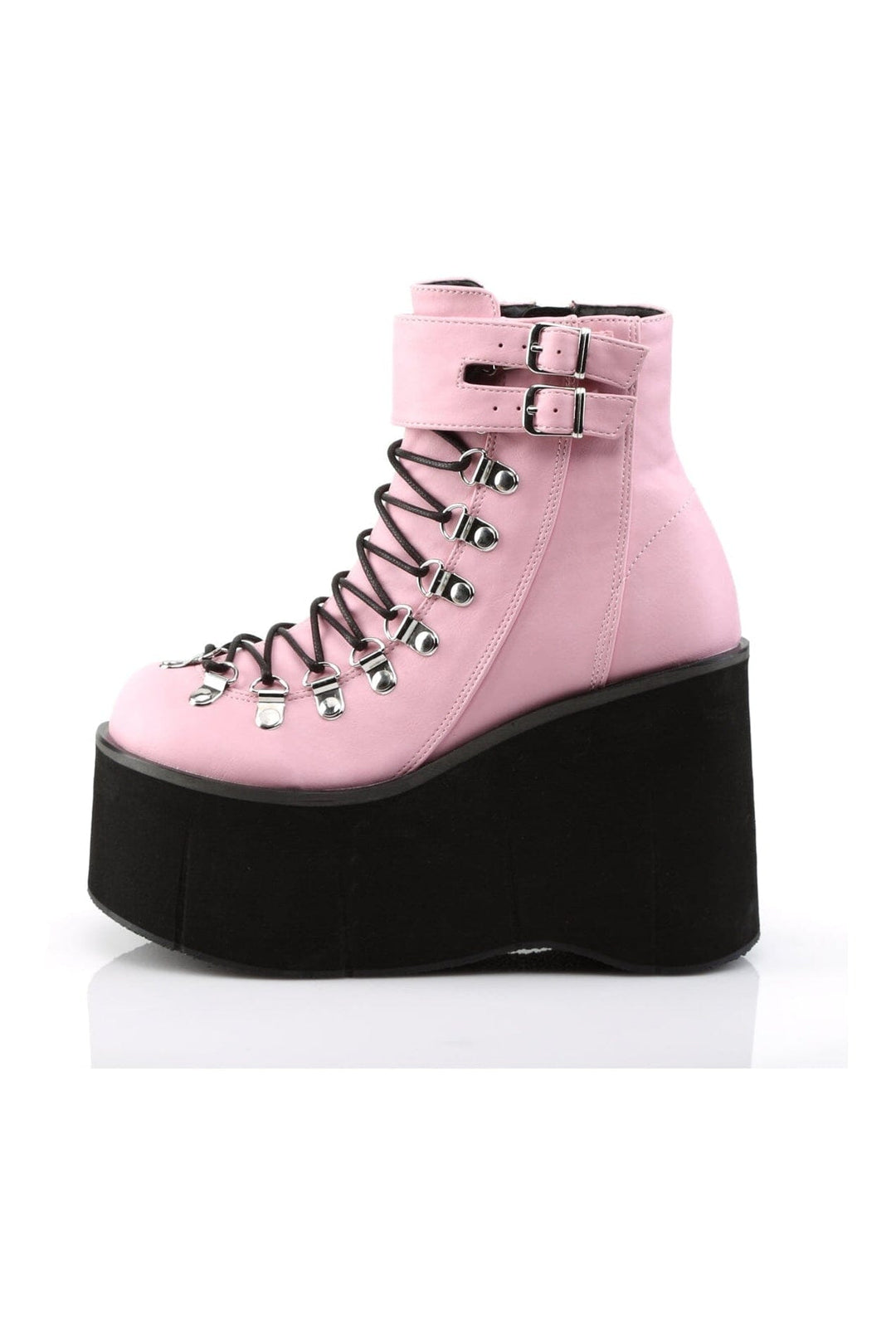 KERA-21 Pink Vegan Leather Ankle Boot-Ankle Boots-SEXYSHOES.COM