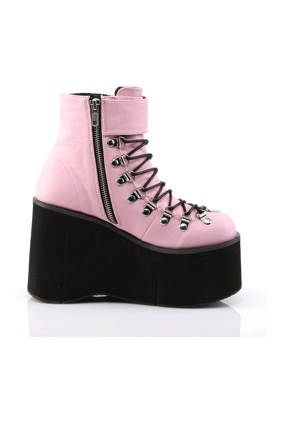 KERA-21 Pink Vegan Leather Ankle Boot-Ankle Boots-SEXYSHOES.COM