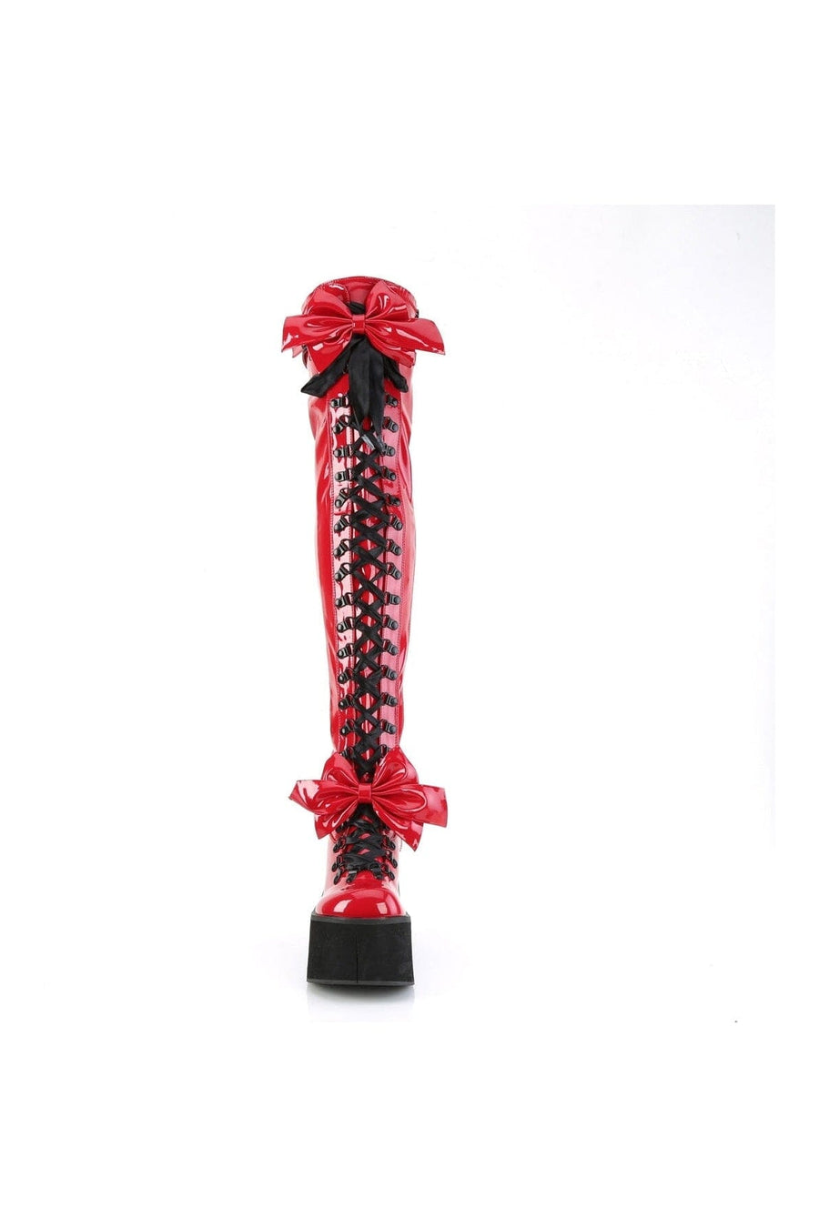 KERA-303 Red Patent Thigh Boot-Thigh Boots-SEXYSHOES.COM