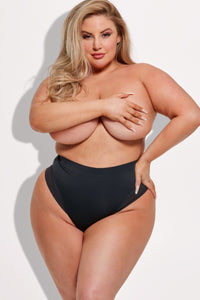 House of Desire Katrina Shape High Waist Thong in Black 