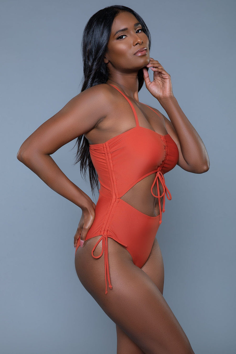 BeWicked Keyhole One Piece in Brown 