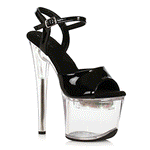Ellie Shoes L709-JULIET Stiletto with Multi-color Light in Platform