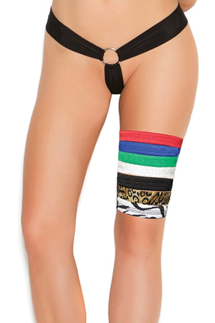 Elegant Moments LEG GARTER in Green 