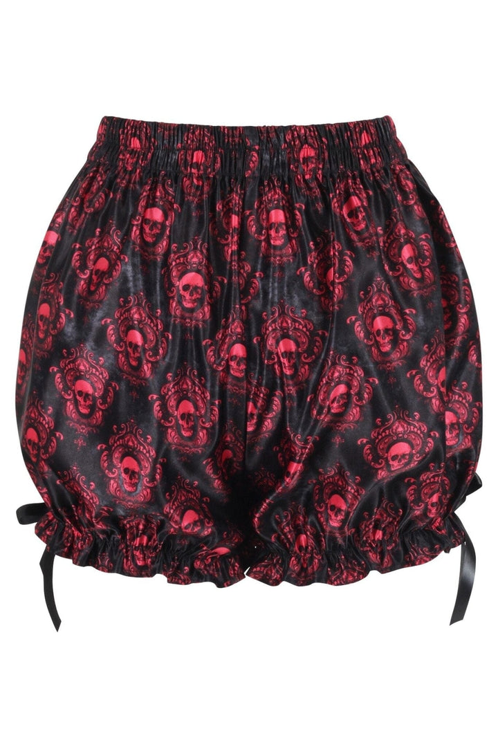 LIMITED EDITION Black & Red Gothic Skull Print Bloomers
