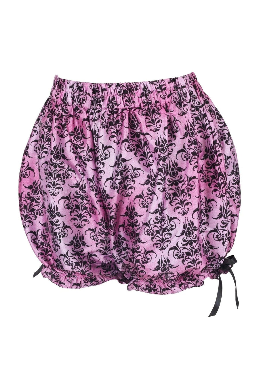 LIMITED EDITION Black/Pink Damask Pattern Crepe Bloomers
