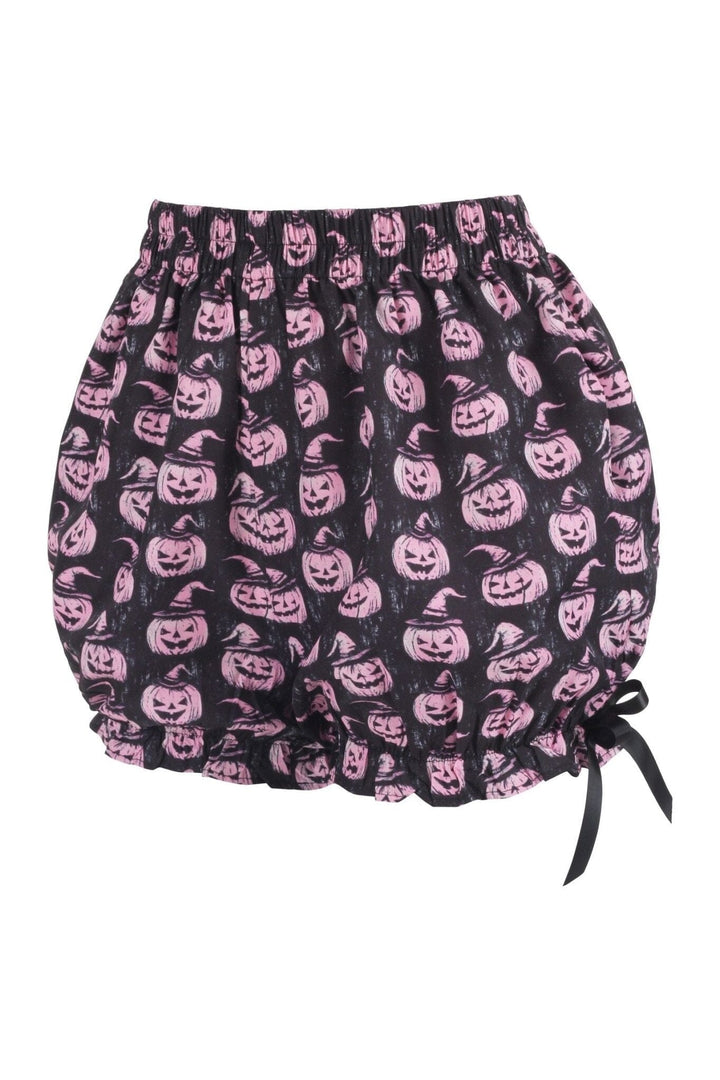 LIMITED EDITION Black/Pink Scary Pumpkin Pattern Crepe Bloomers