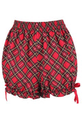 LIMITED EDITION Red Plaid Crepe Bloomers