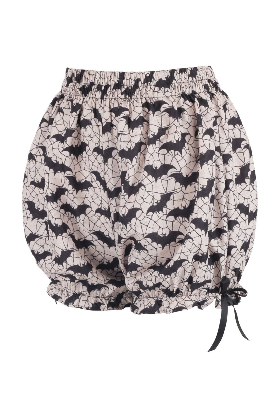 LIMITED EDITION White & Black Bats Crepe Bloomers