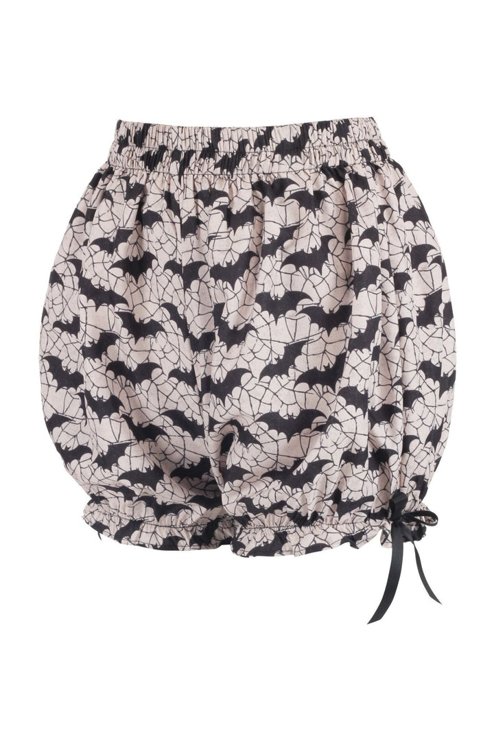 LIMITED EDITION White & Black Bats Crepe Bloomers