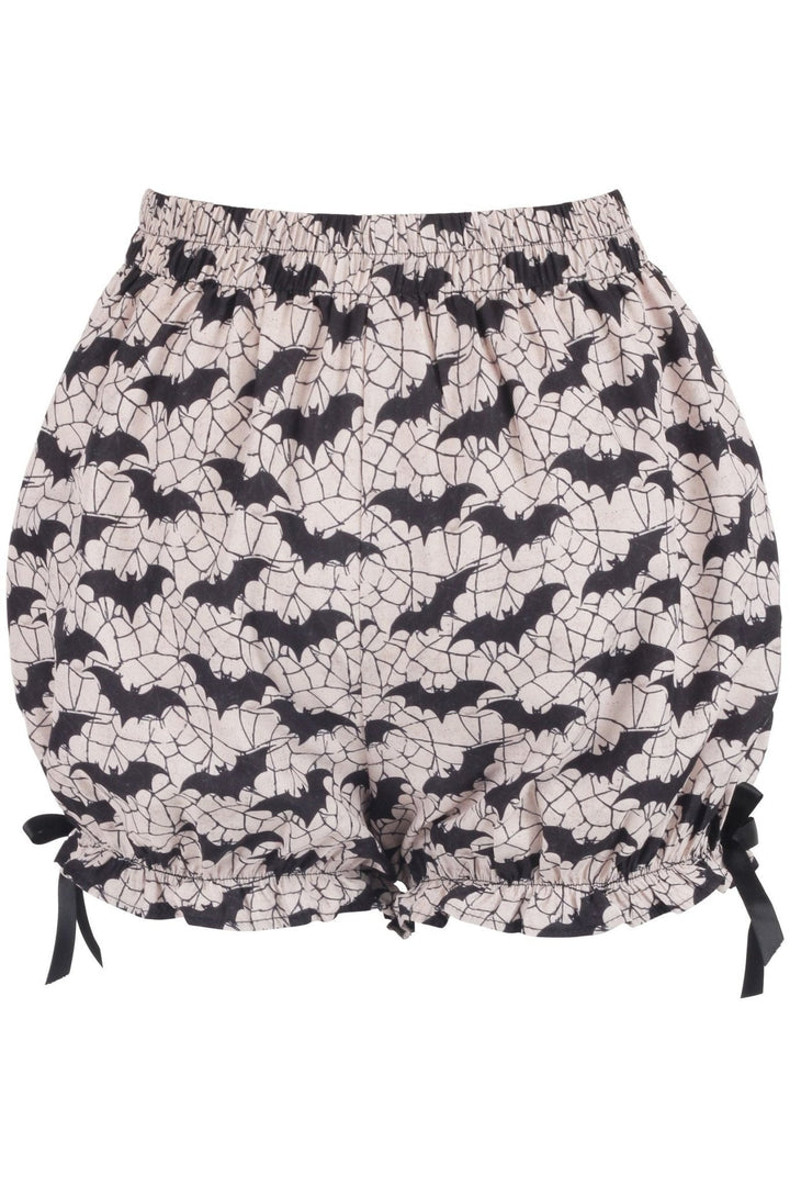 LIMITED EDITION White & Black Bats Crepe Bloomers