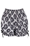 LIMITED EDITION White & Black Gothic Skull Print Bloomers
